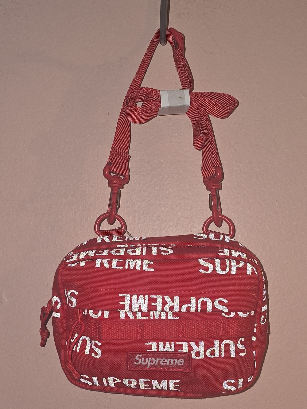 NWT Supreme Mini Shoulder / Crossbody / Belt Bag Red FW26 3M Reflective Cordura